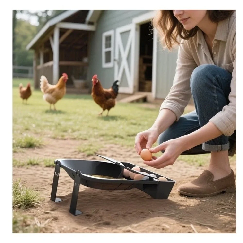 IVAHOU 1-Pack Rollable Chicken Nest Boxes with Natural Hemp Mat 5 Mats Included